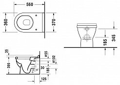 Duravit Унитаз приставной "Starck 3" 0124090000 – фотография-3