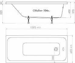 Triton Акриловая ванна Ультра 160 см – фотография-12