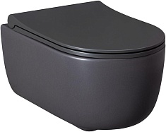 Allen Brau Унитаз подвесной Priority 4.31002.AN антрацит с крышкой 4.31004.AN