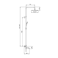 Gappo Смеситель для вынны G91 G2491-3 золотой сатин – фотография-3