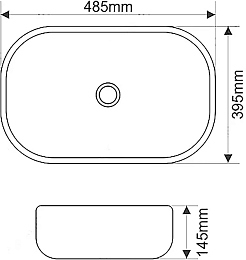 Brevita Тумба с раковиной Dakota 100 подвесная дуб галифакс олово/белая – фотография-10