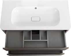 Cezares Тумба с раковиной без отверстия под смеситель Relax 100 подвесная сатин – фотография-4