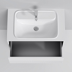 Am.Pm Тумба под раковину Func 80 подвесная белая матовая – фотография-4