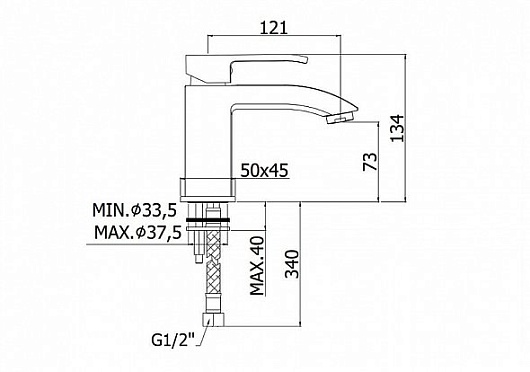 Paffoni Смеситель для раковины Level LES071CR – фотография-2