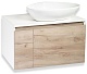 Runo Мебель для ванной Бари 80 Terzo подвесная дуб крафт/белая – фотография-21