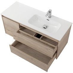 BelBagno Тумба с раковиной Kraft 100 R подвесная Rovere Galifax Bianco – фотография-4