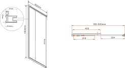 Vincea Душевой уголок Garda 100x80 VSS-1G8010CLB профиль черный стекло прозрачное – фотография-7