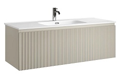 Sancos Тумба с раковиной Snob R 1.0 120 beige soft раковина Element 121 CN7006 – фотография-1