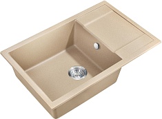 Milacio Мойка кухонная Navarra 78 Cuarzo бежевая