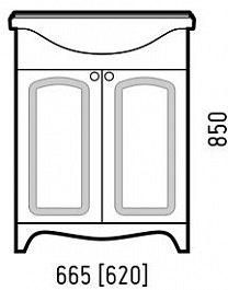 Corozo Мебель для ванной Классика 65 – фотография-2