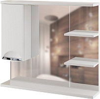 Mixline Зеркало-шкаф Этьен 80 L белый