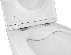 Azario Унитаз подвесной Teramo AZ-0053 безободковый белый – фотография-12