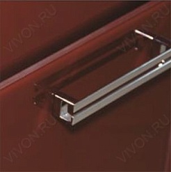 Misty Тумба с раковиной Джулия 120 QVATRO конус 3 ящика коричневая – фотография-2