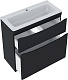 Vivon Тумба под раковину Ostin 80 напольная черная матовая – картинка-13