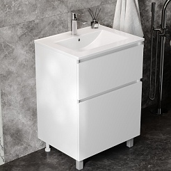 Teymi Тумба под раковину Laina 60 белая матовая – фотография-5