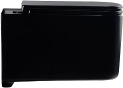 Vincea Унитаз подвесной Ultra VT1-32MB безободковый черный матовый – фотография-4