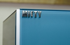 Misty Пенал для ванной Джулия 35 R синий металлик – фотография-9
