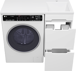 Misty Тумба под раковину Байкал 40 под стиральную машину белая – фотография-8