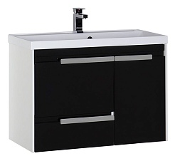 Aquanet Тумба под раковину Тиволи 90 черная – фотография-1