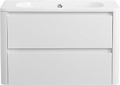 Cezares Тумба с раковиной без отверстия под смеситель Relax 80 подвесная bianco lucido