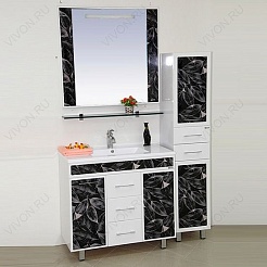 Misty Пенал для ванной Боливия R черная ночь  – фотография-2