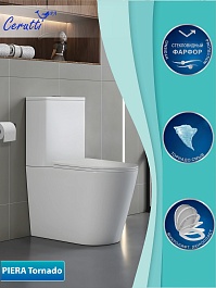 Ceruttispa Унитаз-компакт Piera Tornado CT10560 – фотография-8