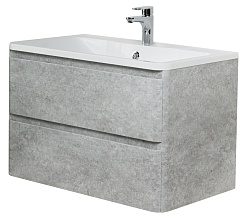 BelBagno Тумба под раковину Albano 80 подвесная Cemento Verona Grigio – фотография-1