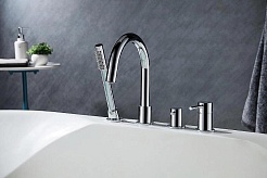 Aquatek Смеситель на борт ванны Европа AQ1348CR хром – фотография-2