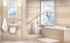 Коллекция плитки Cersanit Carrara бежевая 20х44