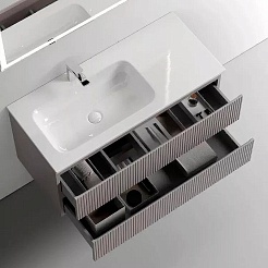 Sancos Тумба с раковиной Snob T 100 L doha soft раковина Grace 101 L CN7014 – фотография-2