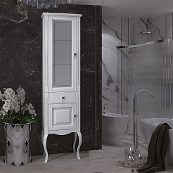 Opadiris Шкаф-пенал для ванной Лаура 45 L белый – фотография-4