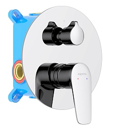 Aquatek Смеситель для душа и ванны Бетта AQ1146CR хром – фотография-1