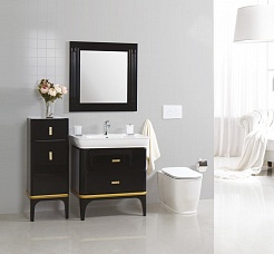 BelBagno Тумба с раковиной PRADO 800 Nero Laccato Lucido – фотография-3