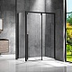 Vincea Душевой уголок Lugano 150x100 VSR-1L1015CLB-1 профиль черный стекло прозрачное – фотография-5