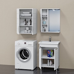 СанТа Тумба с раковиной Родос 60 белая – фотография-12