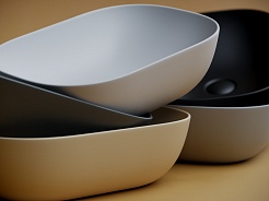 Ceramicanova Мебельная раковина Element 46 CN6009MDH тёмный антрацит матовый – фотография-3