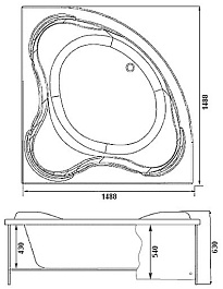 Aquanet Экран для ванны Arona 150 – фотография-5