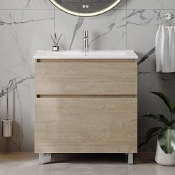 Teymi Тумба с раковиной Laina 80 дуб светлый – фотография-3