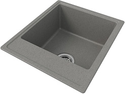 Teymi Мойка кухонная Helmi Smart 42 кварцевая серая матовая – фотография-3