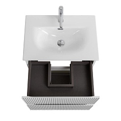 BelBagno Тумба с раковиной Uno mini 60 подвесная Bianco Opaco с раковиной BB-8099-3-60 – фотография-7