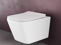 Ceramicanova Подвесной унитаз Metric Rimless CN3007 белый – фотография-4