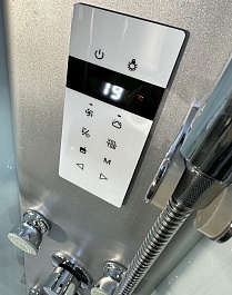 Royal Bath Душевая кабина HKST RB 90HKST-WT 90x90 с г/м с хамамом стекло прозрачное профиль белый – фотография-7