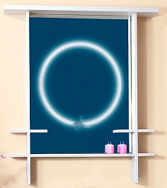 Бриклаер Обрешетка для зеркала Хоккайдо 90 светлая лиственница	 – фотография-1