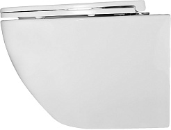 Azario Унитаз подвесной Gloria AZ-2003T безободковый белый – фотография-4