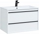 Aquanet Мебель для ванной Lino 80 подвесная белая матовая – фотография-16