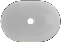 Teymi Раковина накладная Solli 48 T50389 белая с орнаментом – фотография-3