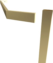 Triton Душевой уголок Дека-Голд 90x90 стекло прозрачное профиль золото – фотография-9