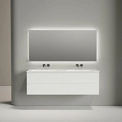 Sancos Тумба с раковиной Folk 160 bianco раковина Grace 161 с двумя чашами CN7023wx – фотография-8