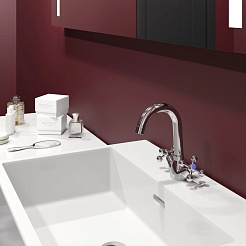 Mixline Смеситель для раковины 1/2 керамический ML07-04 под шпильку (без подводки) – фотография-2