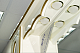 Misty Зеркальный шкаф Монако 90 L белый/ патина – фотография-5